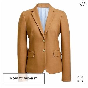 Camel - JCrew Original Schoolboy Blazer, size 2